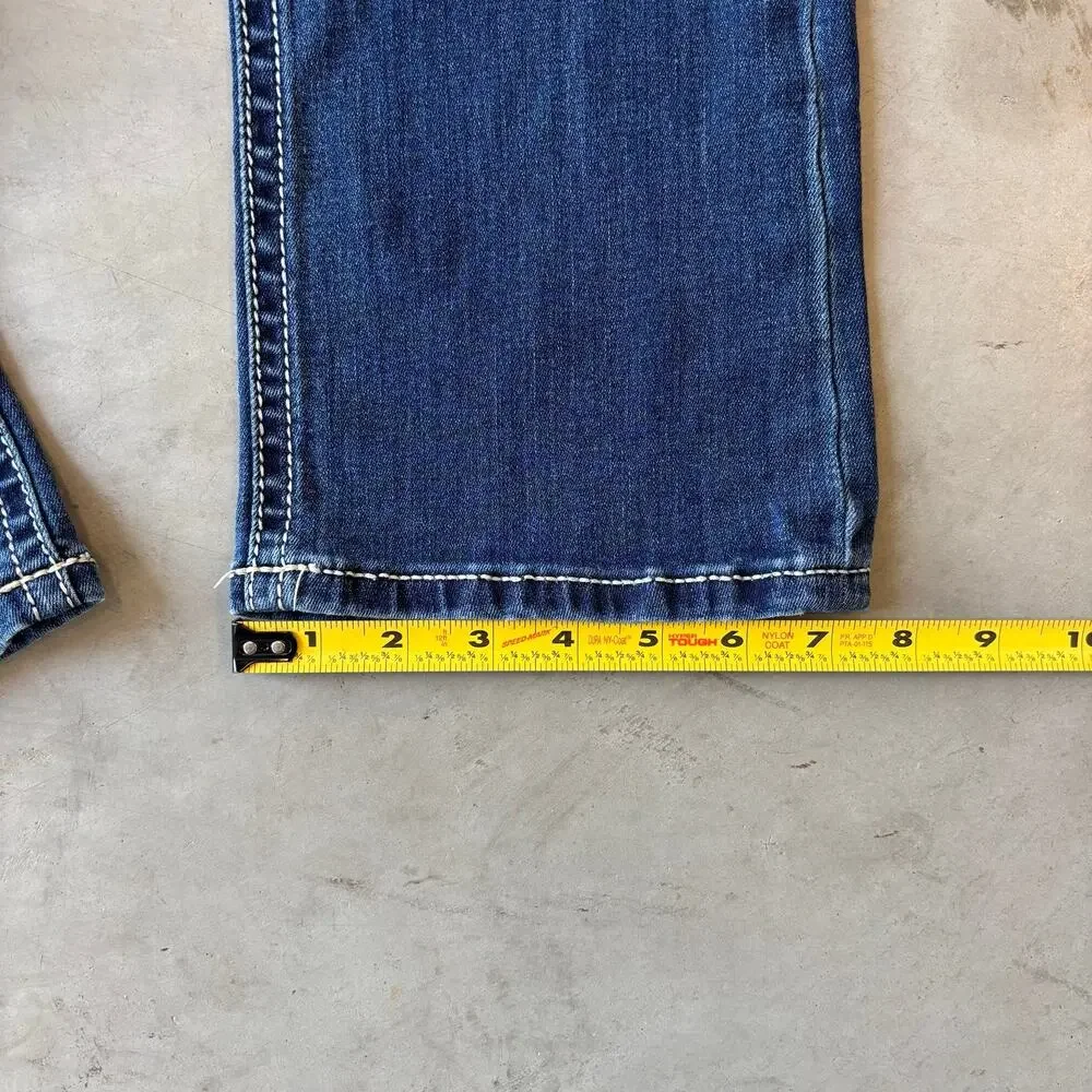 y2k darkwashed bootcut flared denim jeans